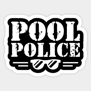 Pool Police w Sticker